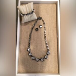 Three pieces: Silpada/KR necklace, earrings and bracelet